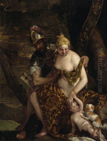 Mars and Venus with Cupid and a Dog - view 1