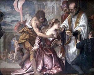 The Martyrdom and Last Communion of St. Lucy by Paolo Veronese (Caliari)