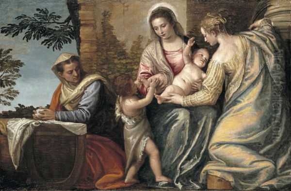 Madonna and Child with St. Elizabeth, the Infant St. John the Baptist and St. Justina, 1565-70 - view 1