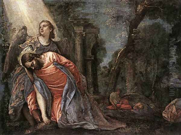 Christ in the Garden Supported by an Angel c. 1580 - view 1