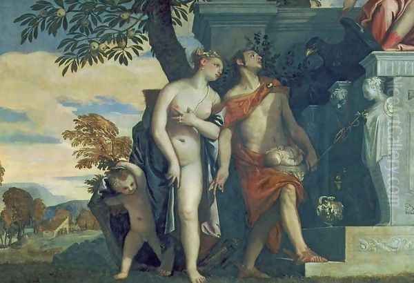 Venus and Mercury presenting her son Anteros to Jupiter - view 1