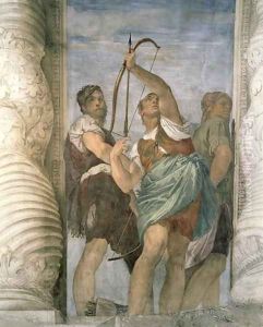 Three Archers, detail from the Martyrdom of St. Sebastian