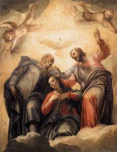 Coronation of the Virgin 1555 by Paolo Veronese (Caliari)