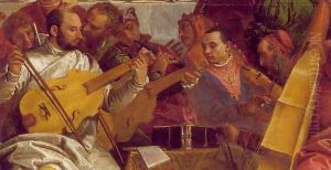 The Marriage at Cana (detail-2) 1563 by Paolo Veronese (Caliari)
