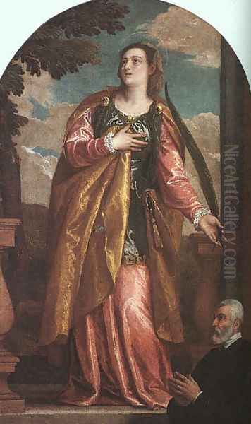St. Lucy and a Donor c. 1580 - view 1