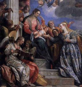 Mystical Marriage of St Catherine (detail-1) c. 1575