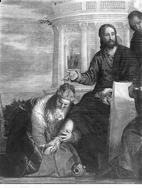 The Meal at the House of Simon the Pharisee, detail of the central part, 1570 - view 1