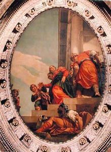 Esther Conducted to Ahasueru by Paolo Veronese (Caliari)