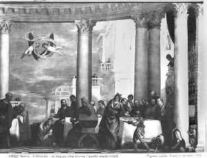The Meal at the House of Simon the Pharisee, detail of the right hand side, 1570