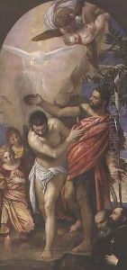 The Baptism of Christ 2 by Paolo Veronese (Caliari)