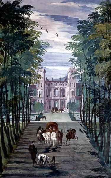 Landscape from the Stanza di Bacco, c.1561 - view 1