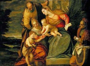 The Holy Family with St. Elizabeth and John the Baptist