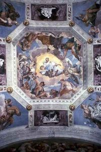 Universal Harmony, or Divine Love, from the ceiling of the Sala di Olimpo, c.1561