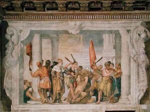 The Second Martyrdom of St. Sebastian, 1560s by Paolo Veronese (Caliari)