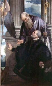 Saint Anthony Abbot as Patron of a Kneeling Donor, c.1570