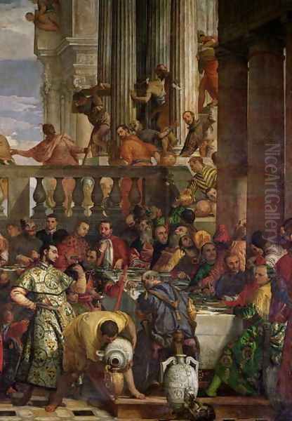 The Marriage Feast at Cana, detail of the right hand side, c.1562 - view 1