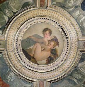 Winged Putti, from the ceiling of the sacristy, 1555