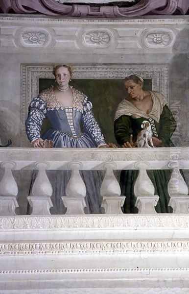 Members of the Barbaro Household, from the Sala di Olimpo, c.1561 - view 1