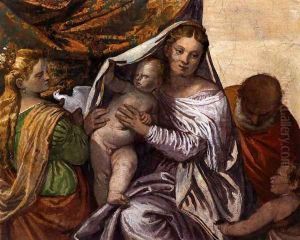 Holy Family with St Catherine and the Infant St John by Paolo Veronese (Caliari)