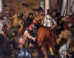 Martyrdom of St Sebastian (detail)