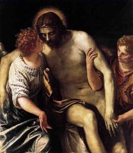 Dead Christ Supported by Two Angels by Paolo Veronese (Caliari)