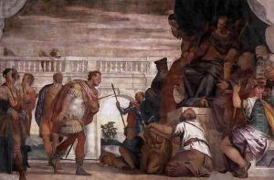 St Sebastian Reproving Diocletian