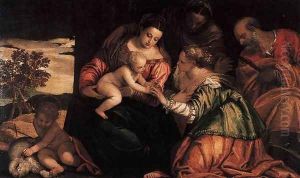 The Mystic Marriage of Sr Catherine by Paolo Veronese (Caliari)