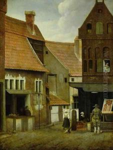 Street Scene by Jacobus Vrel