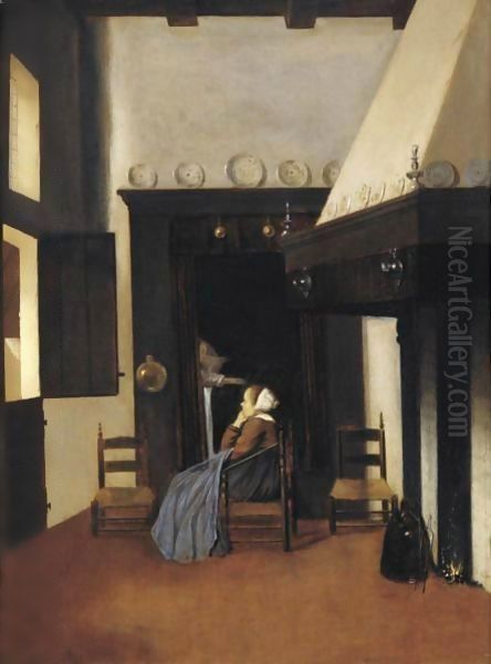Interior with Seated Woman - view 1
