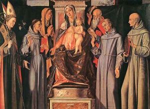 Holy Family (Sacra Conversazione) 1480 by Alvise Vivarini