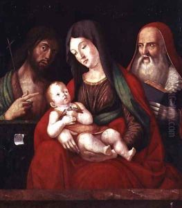 Virgin and Child with St. John the Baptist and St. Jerome by Alvise Vivarini