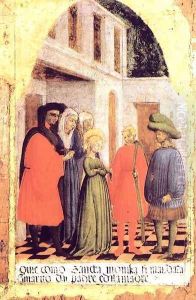 Marriage of St. Monica 1441 by Antonio Vivarini