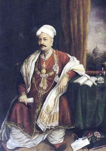 Sir T. Madhava Rao by Raja Ravi Varma