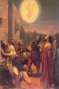 Kamsa Maya by Raja Ravi Varma