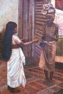 Alms by Raja Ravi Varma
