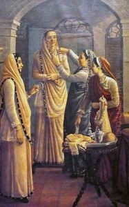 Decking the Bride by Raja Ravi Varma
