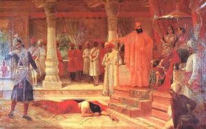 Droupathi in Viratas Palace by Raja Ravi Varma