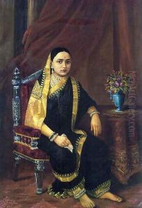 Maharani Chimanbai by Raja Ravi Varma