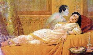 Ushas Dream by Raja Ravi Varma