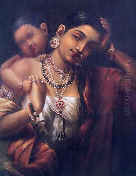 Yasodha and Krishna - view 1