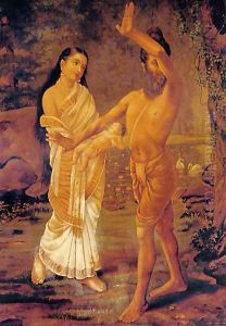 Birth of Sakunthala by Raja Ravi Varma