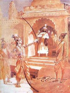 Sri Rama Breaking the Bow