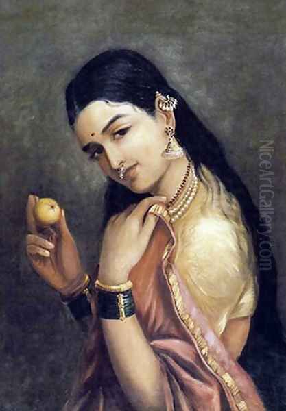 Lady Holding a Fruit - view 1