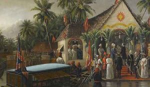 Historic Meeting by Raja Ravi Varma