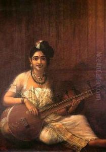 Lady with Veena