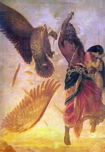 Jatayu Vadham by Raja Ravi Varma