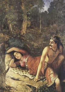 Nala and Damayanthi by Raja Ravi Varma