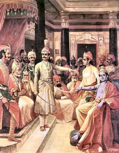 Sri Krishna as Envoy - view 1