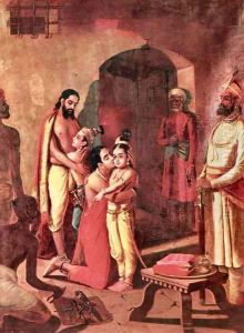 Sri Krishna Liberating His Parents
