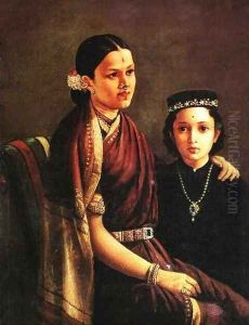 Mrs. Ramanadha Rao by Raja Ravi Varma
